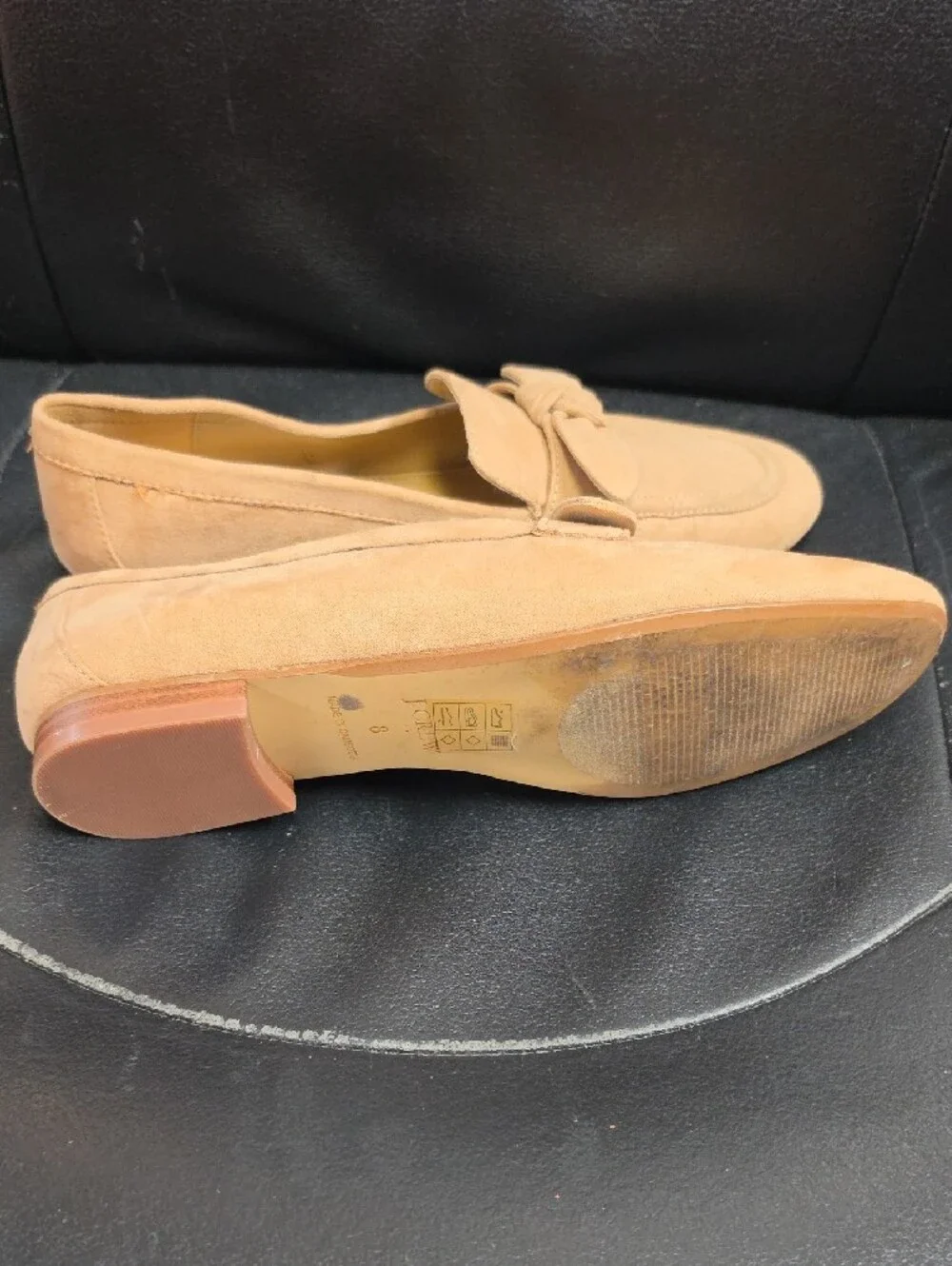 J. Crew Women's Camel Suede Knot Loafers